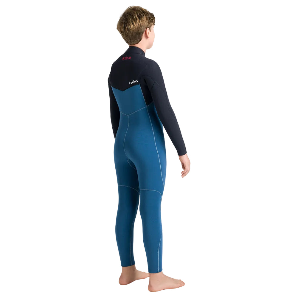 C-Skins NuWave Session 5/4mm Junior GBS Chest Zip Winter Wetsuit 2026 - Legion Blue / Black / Red