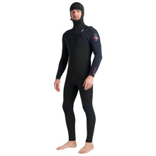 C-Skins NuWave Session 5/4/3mm Mens GBS Hooded Winter Wetsuit in Black / Red