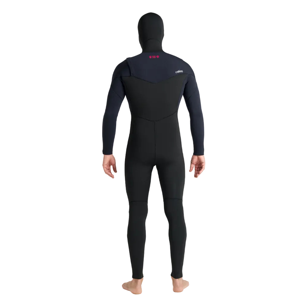 C-Skins NuWave Session 5/4/3mm Mens GBS Hooded Winter Wetsuit 2026 - Black / Red