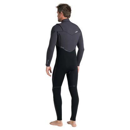 C-Skins NuWave Wired 5/4mm Mens LQS Chest Zip Winter Wetsuit 2026 - Black / Meteor / Blue