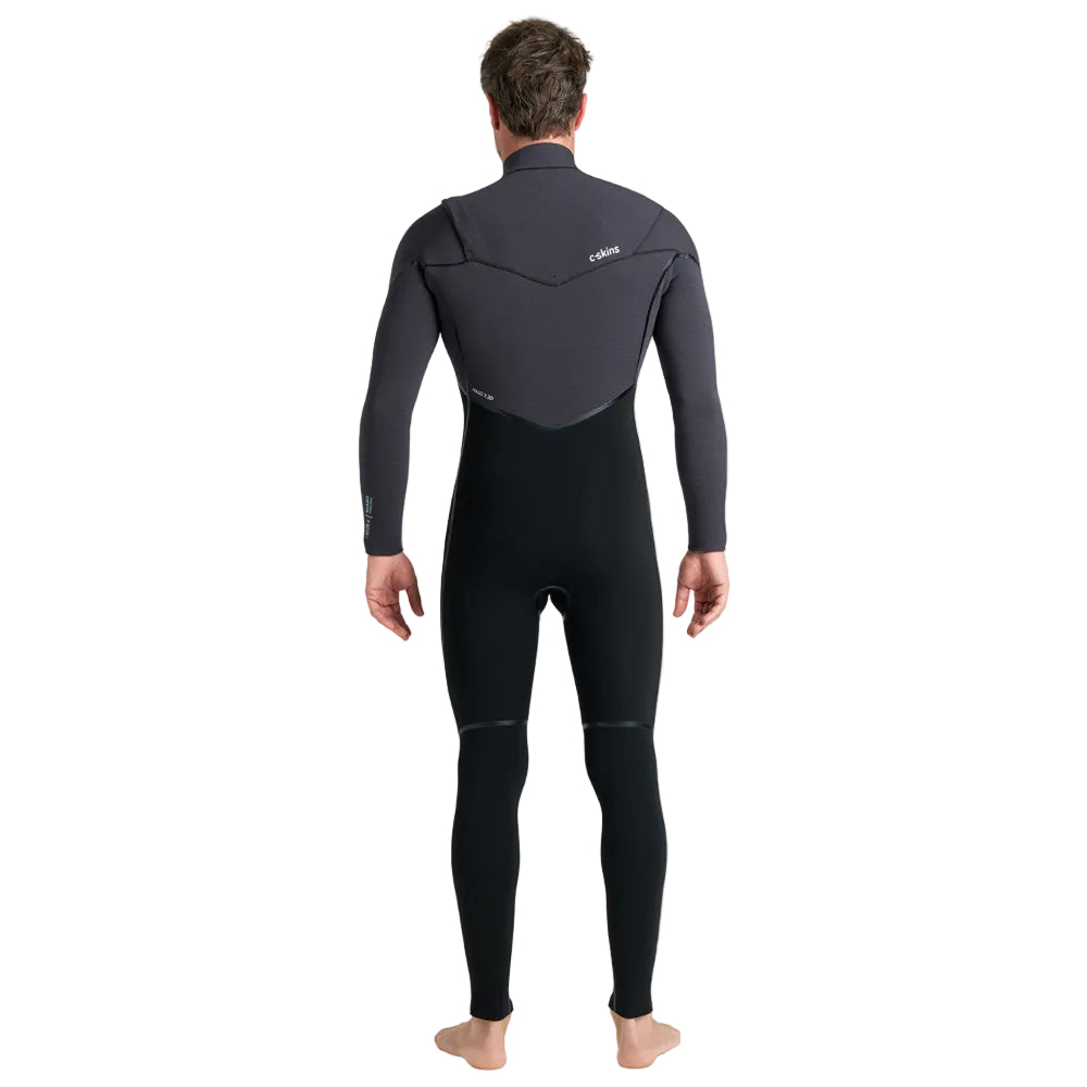 C-Skins NuWave Wired 5/4mm Mens LQS Chest Zip Winter Wetsuit 2026 - Black / Meteor / Blue