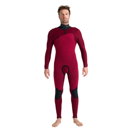 C-Skins NuWave Wired 5/4mm Mens LQS Chest Zip Winter Wetsuit 2026 - Black / Meteor / Blue