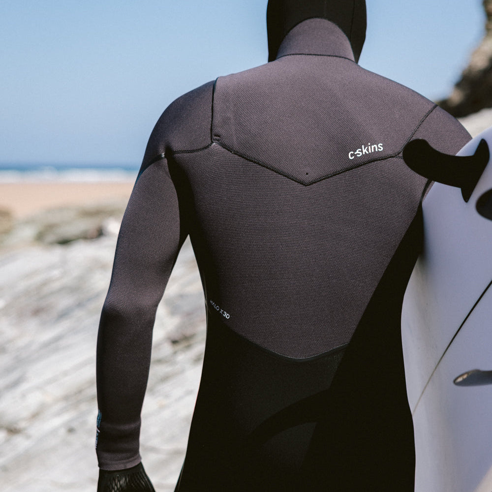 C-Skins NuWave Wired 5/4mm Mens LQS Hooded Winter Wetsuit 2026 - Black / Meteor / Blue
