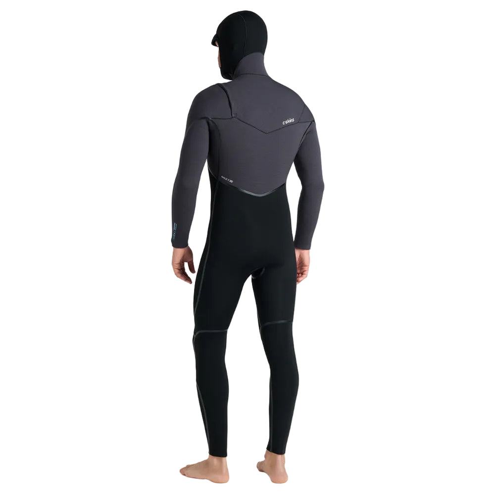 C-Skins NuWave Wired 5/4mm Mens LQS Hooded Winter Wetsuit 2026 - Black / Meteor / Blue