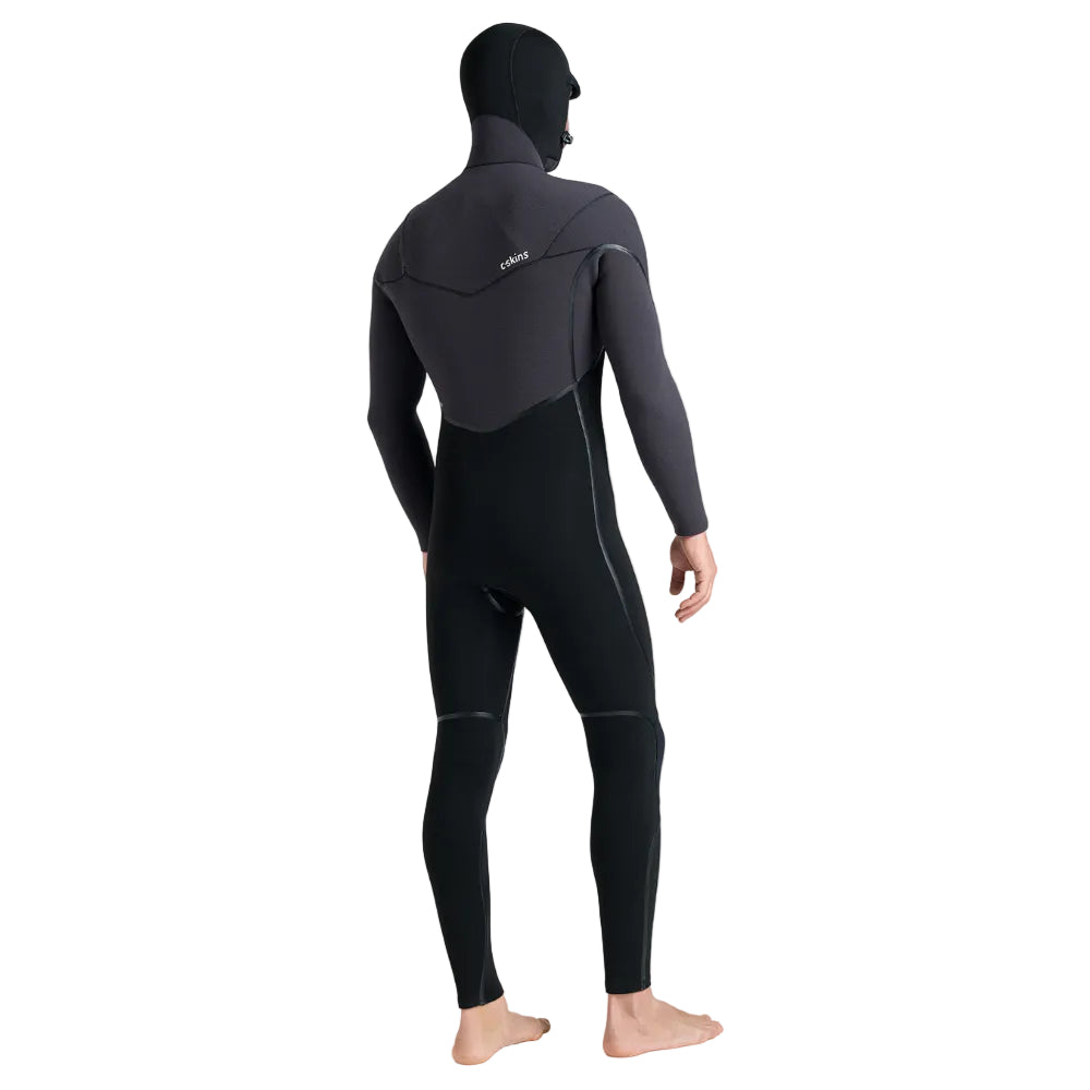C-Skins NuWave Wired 5/4mm Mens LQS Hooded Winter Wetsuit 2026 - Black / Meteor / Blue