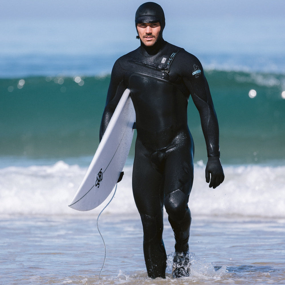 C-Skins NuWave Wired 6/5mm Mens GBS Hooded Winter Wetsuit 2026 - Black / Blue