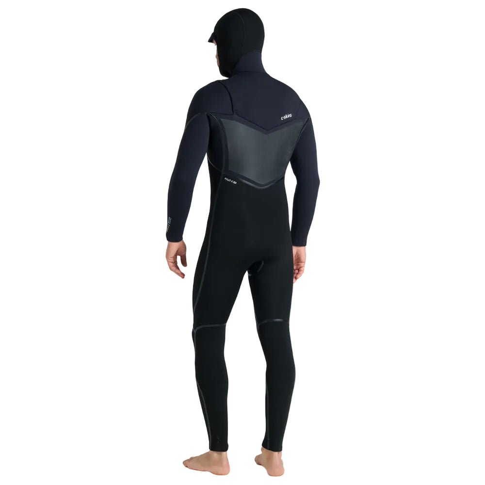 C-Skins NuWave Wired 6/5mm Mens GBS Hooded Winter Wetsuit 2026 - Black / Blue