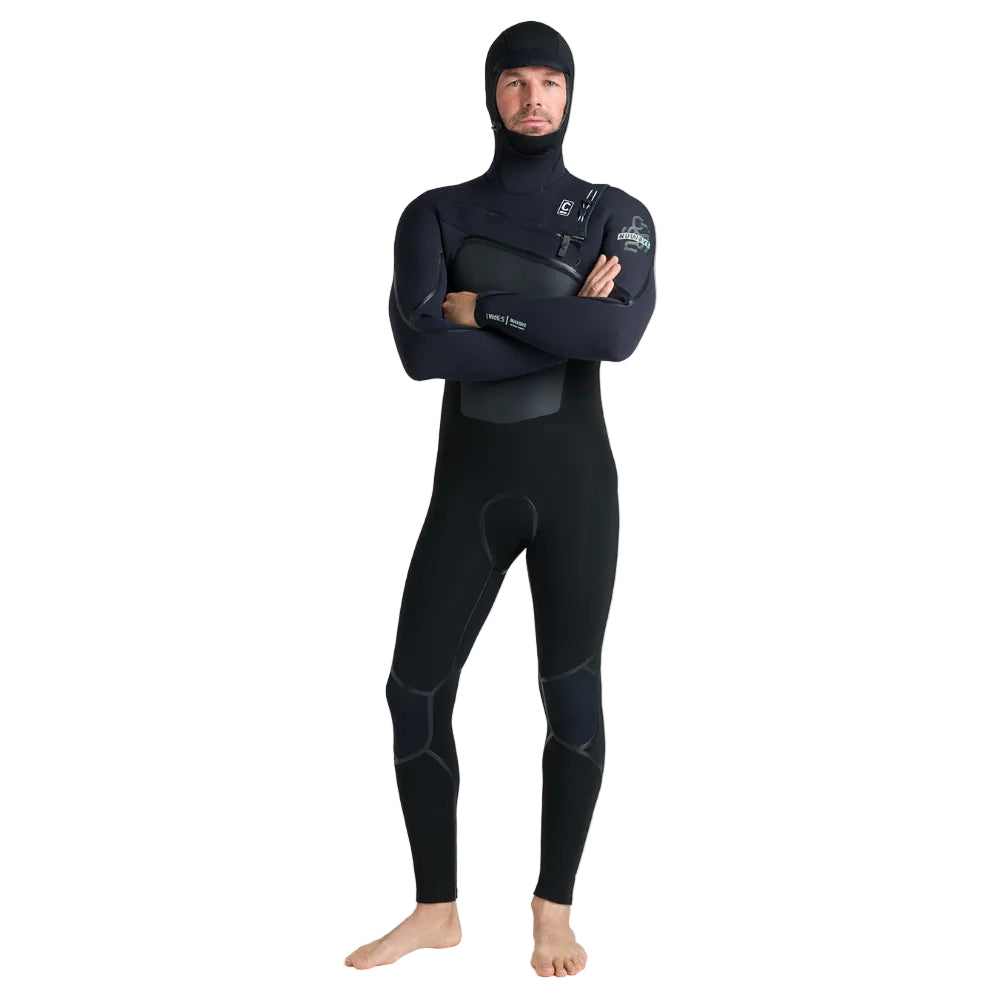 C-Skins NuWave Wired 6/5mm Mens GBS Hooded Winter Wetsuit 2026 - Black / Blue