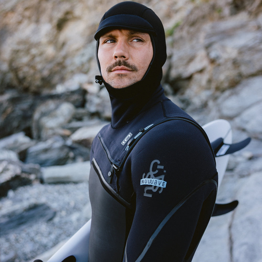 C-Skins NuWave Wired 6/5mm Mens GBS Hooded Winter Wetsuit 2026 - Black / Blue