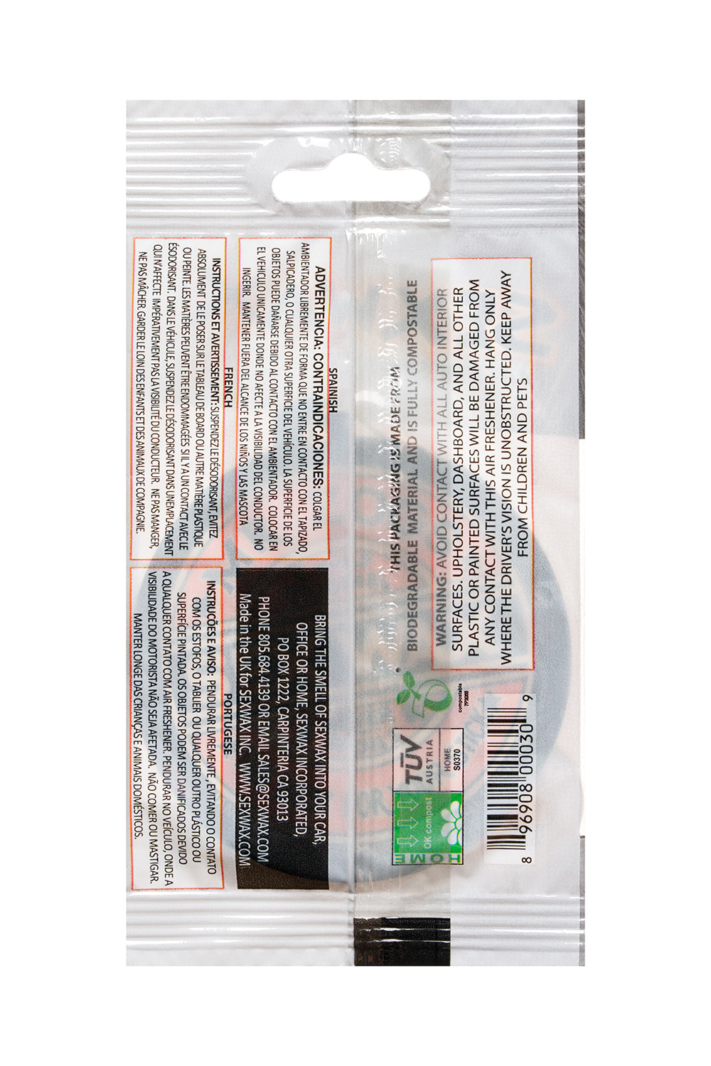 Sex Wax Air Freshener - Orange