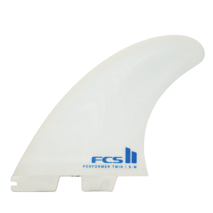 FCS II Performer Twin+1 PG M-L Fins - White