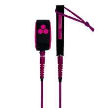 Channel Islands Round Comp 6ft Leash - Electric Fuchsia
