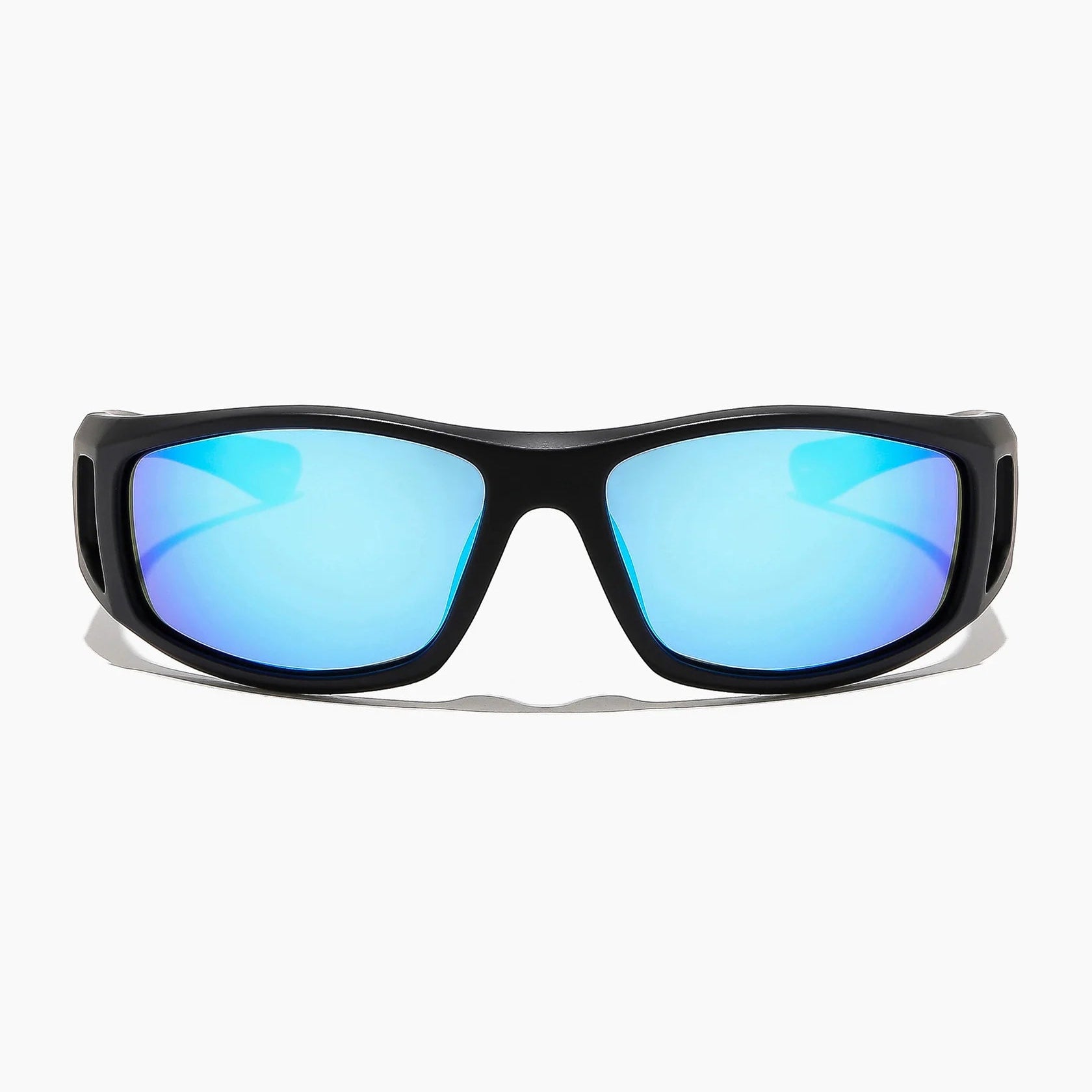 Ritual Dragster Sunglasses - Matte Black / Blue Reflective
