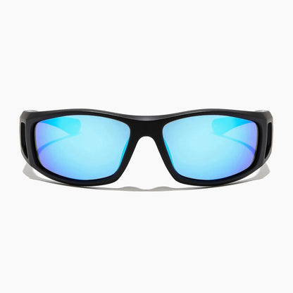 Ritual Dragster Sunglasses - Matte Black / Blue Reflective