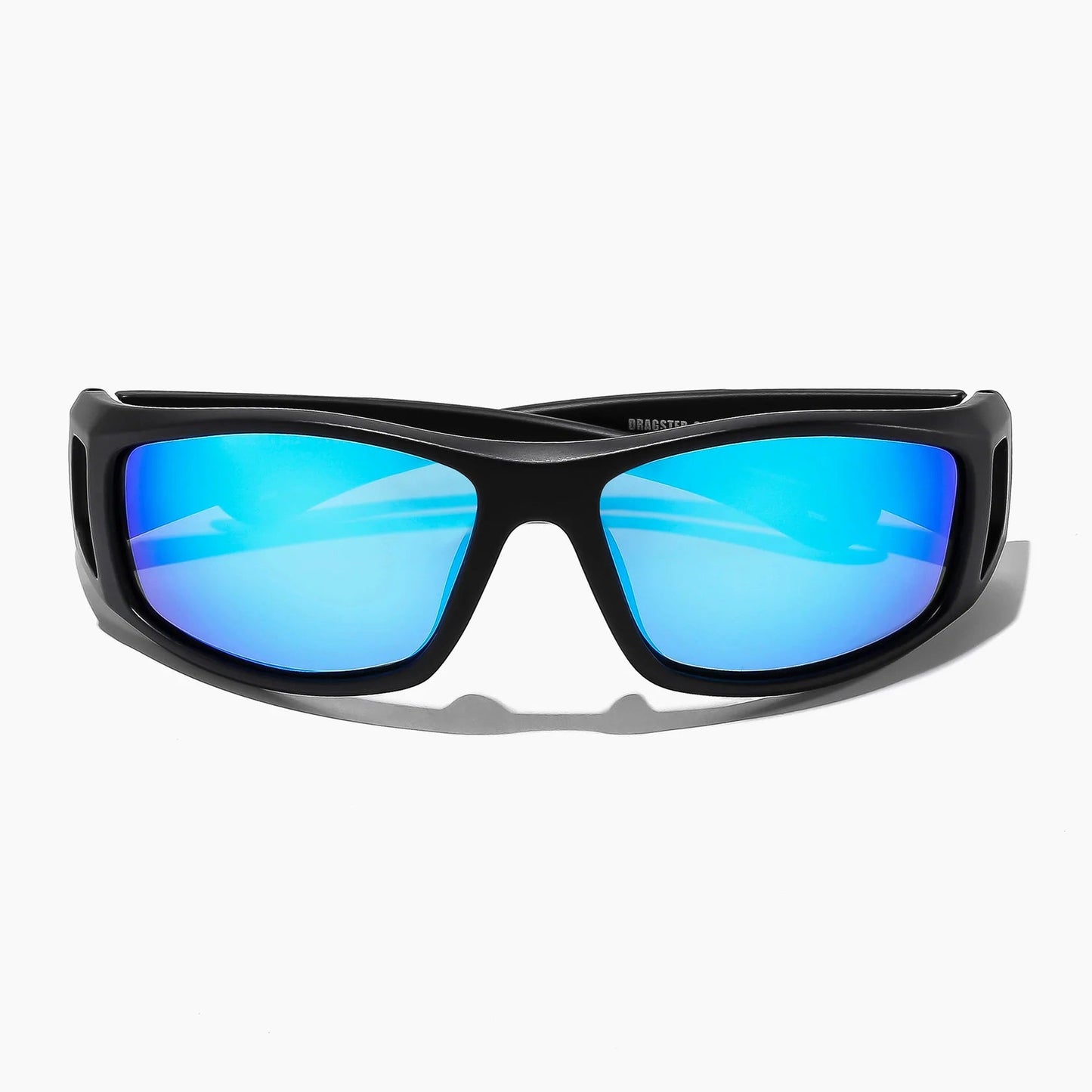Ritual Dragster Sunglasses - Matte Black / Blue Reflective