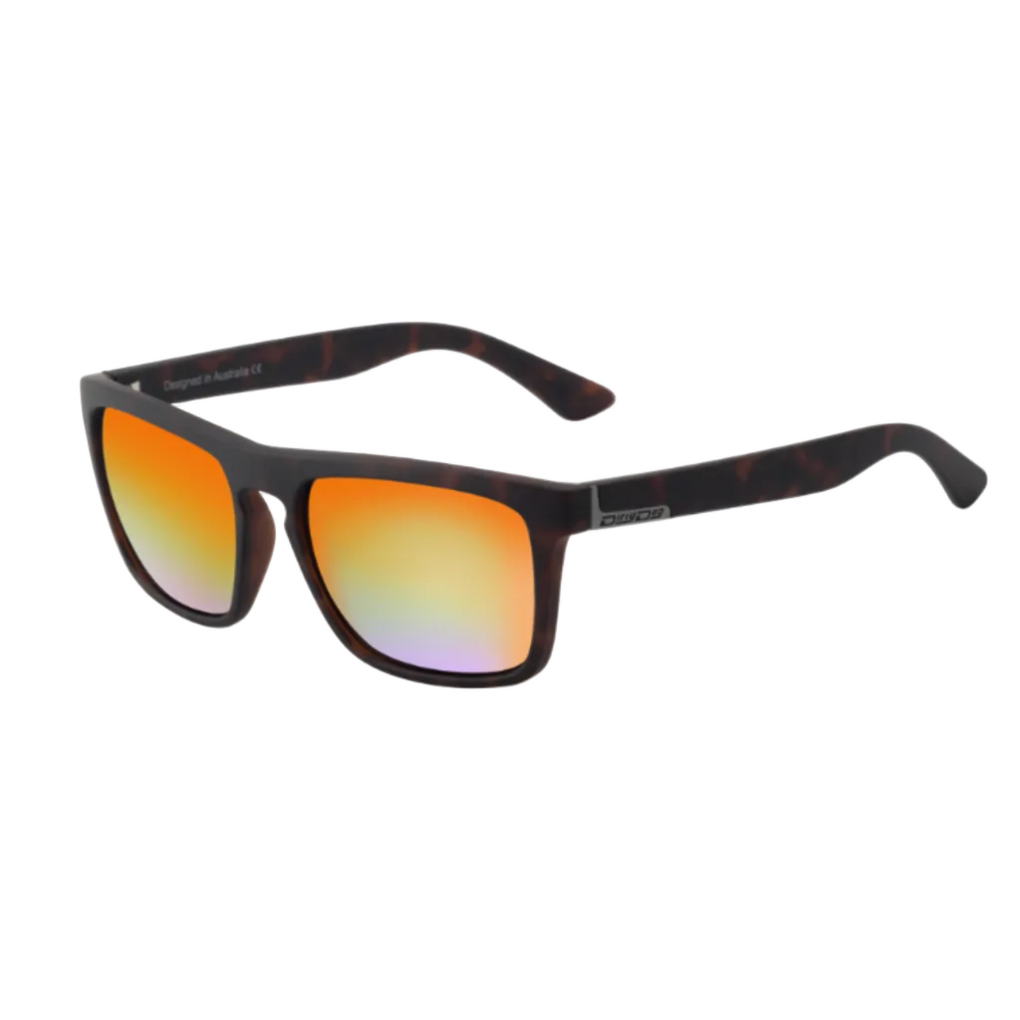 Dirty Dog Ranger Sunglasses - Satin Tortoise / Orange Mirror Polarised