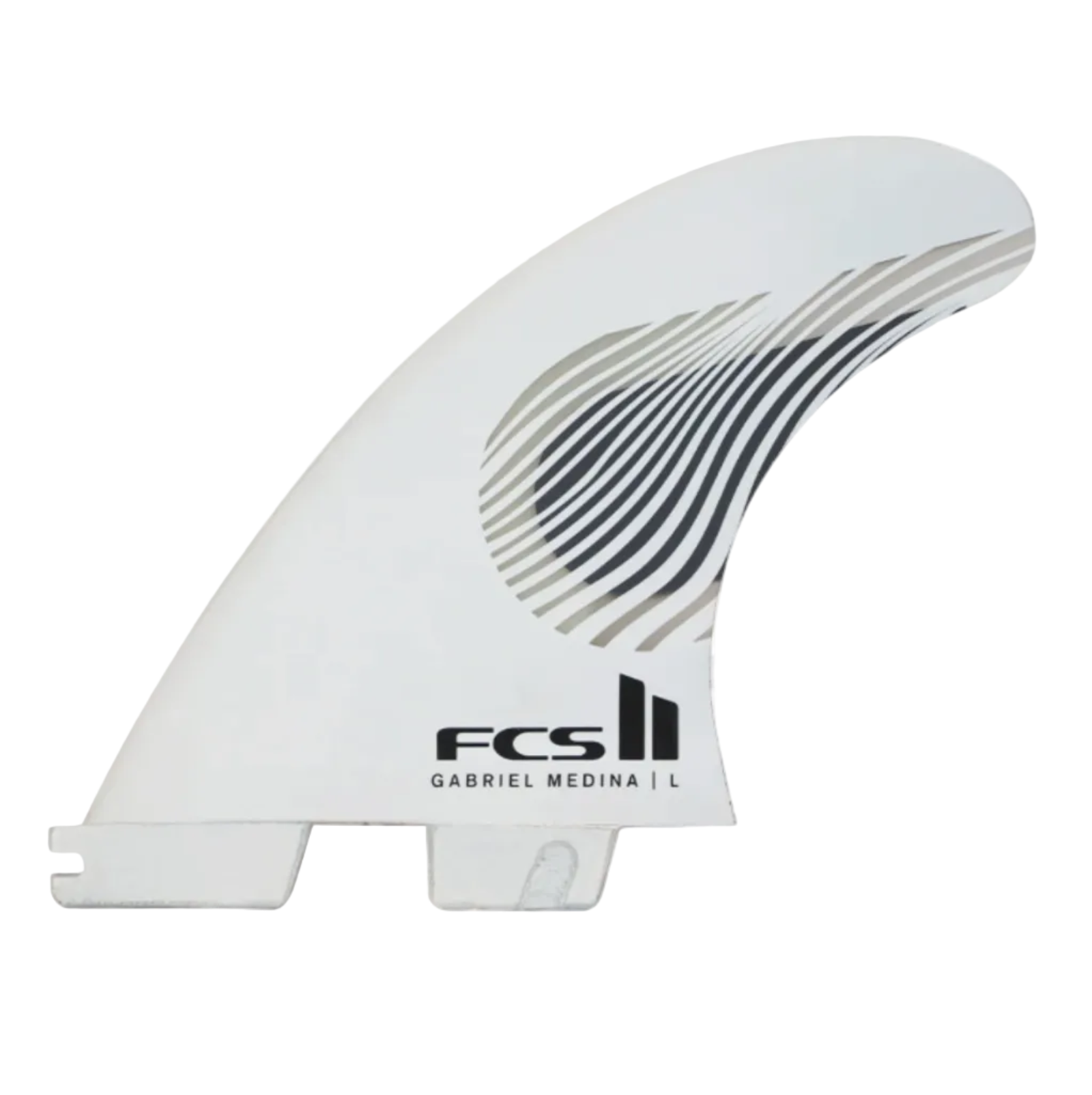 FCS II Gabriel Medina PC Tri Fin Set - Black/White