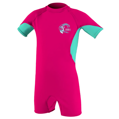 O'Neill Child Basic Skins UV Shorty (Age 2) SAMPLE - Watermelon/Light Aqua/White
