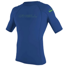 O'Neill Youth Basic Skins Short Sleeve Rash Vest - Pacific