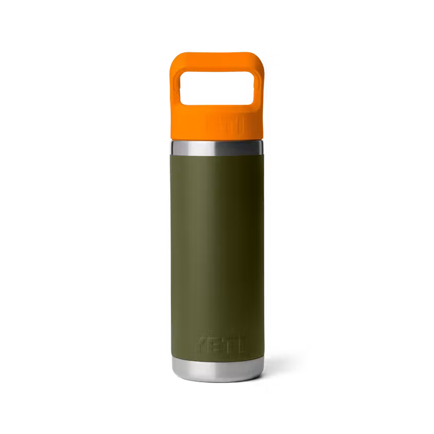 Yeti Rambler 26oz Bottle with Chug Cap 2.0 - Olive/King Crab Orange