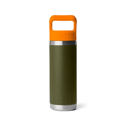 Yeti Rambler 26oz Bottle with Chug Cap 2.0 - Olive/King Crab Orange