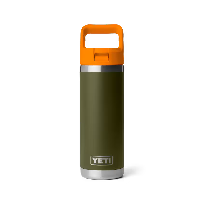 Yeti Rambler 26oz Bottle with Chug Cap 2.0 - Olive/King Crab Orange