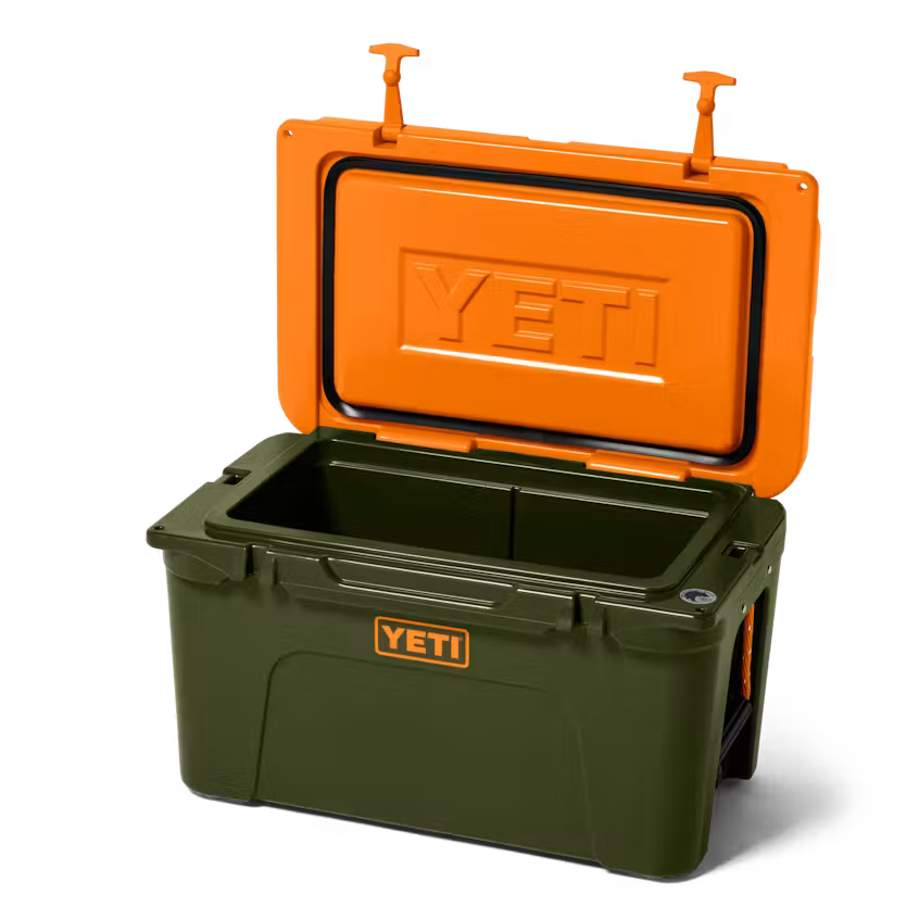 Yeti Tundra 45 Hard Cooler - Olive/King Crab Orange