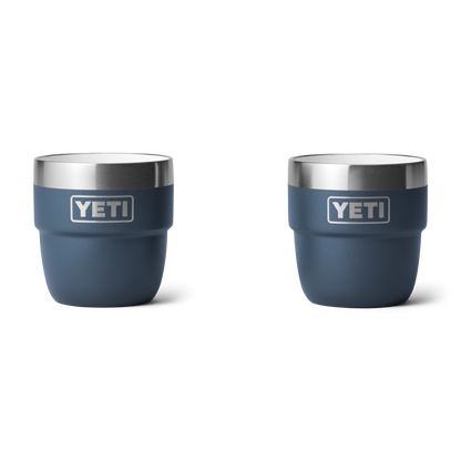 Yeti Rambler 4oz Espresso 2 Pack Stackable Cups in Navy