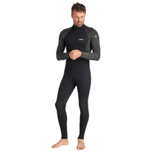 C-Skins NuWave Element 3/2mm Mens FL Back Zip Steamer in Black/Meteor/Olive