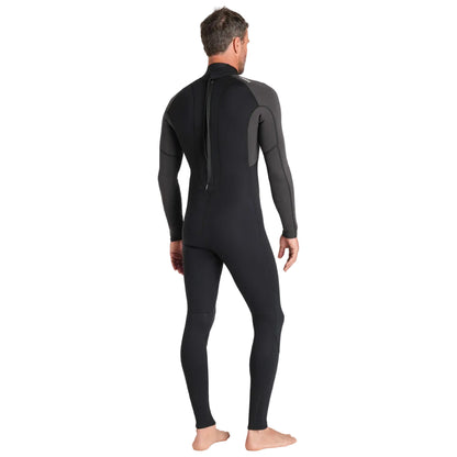 C-Skins NuWave Element 3/2mm Mens FL Back Zip Steamer in Black/Meteor/Olive