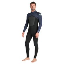 C-Skins NuWave Legend 3/2mm Mens GBS Back Zip Wetsuit 2026 - Black/Bluestone/Petrol
