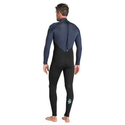 C-Skins NuWave Legend 3/2mm Mens GBS Back Zip Wetsuit 2026 - Black/Bluestone/Petrol