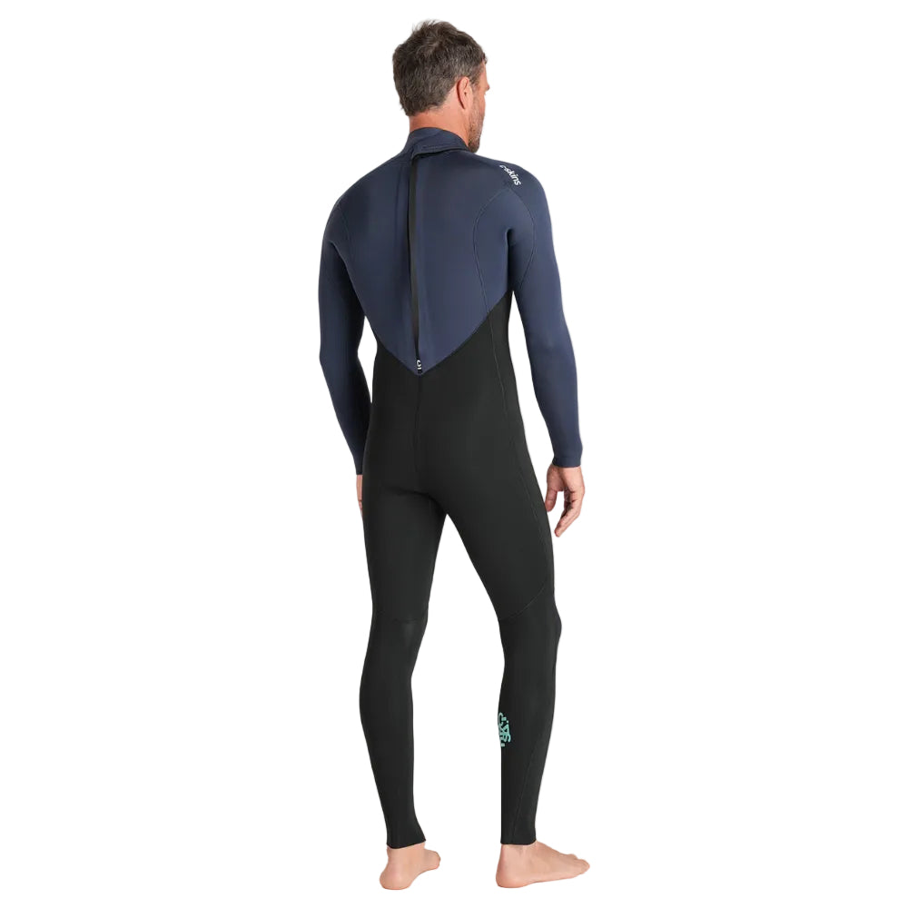 C-Skins NuWave Legend 3/2mm Mens GBS Back Zip Wetsuit 2026 - Black/Bluestone/Petrol