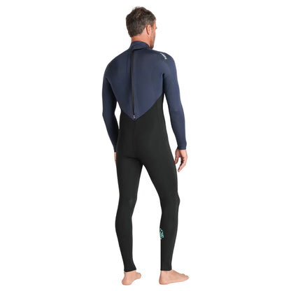 C-Skins NuWave Legend 3/2mm Mens GBS Back Zip Wetsuit 2026 - Black/Bluestone/Petrol