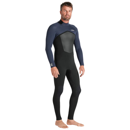 C-Skins NuWave Legend 3/2mm Mens GBS Back Zip Wetsuit 2026 - Black/Bluestone/Petrol