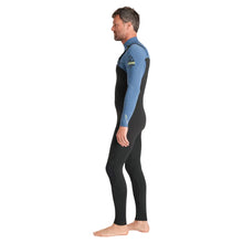 Combinaison été homme C-Skins NuWave Session 3/2 mm GBS à zip poitrine 2026 - Black/Steel Blue X /Lime