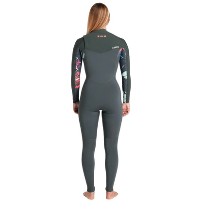 C-Skins NuWave Solace 3/2mm Womens GBS Chest Zip Steamer - Forest Green