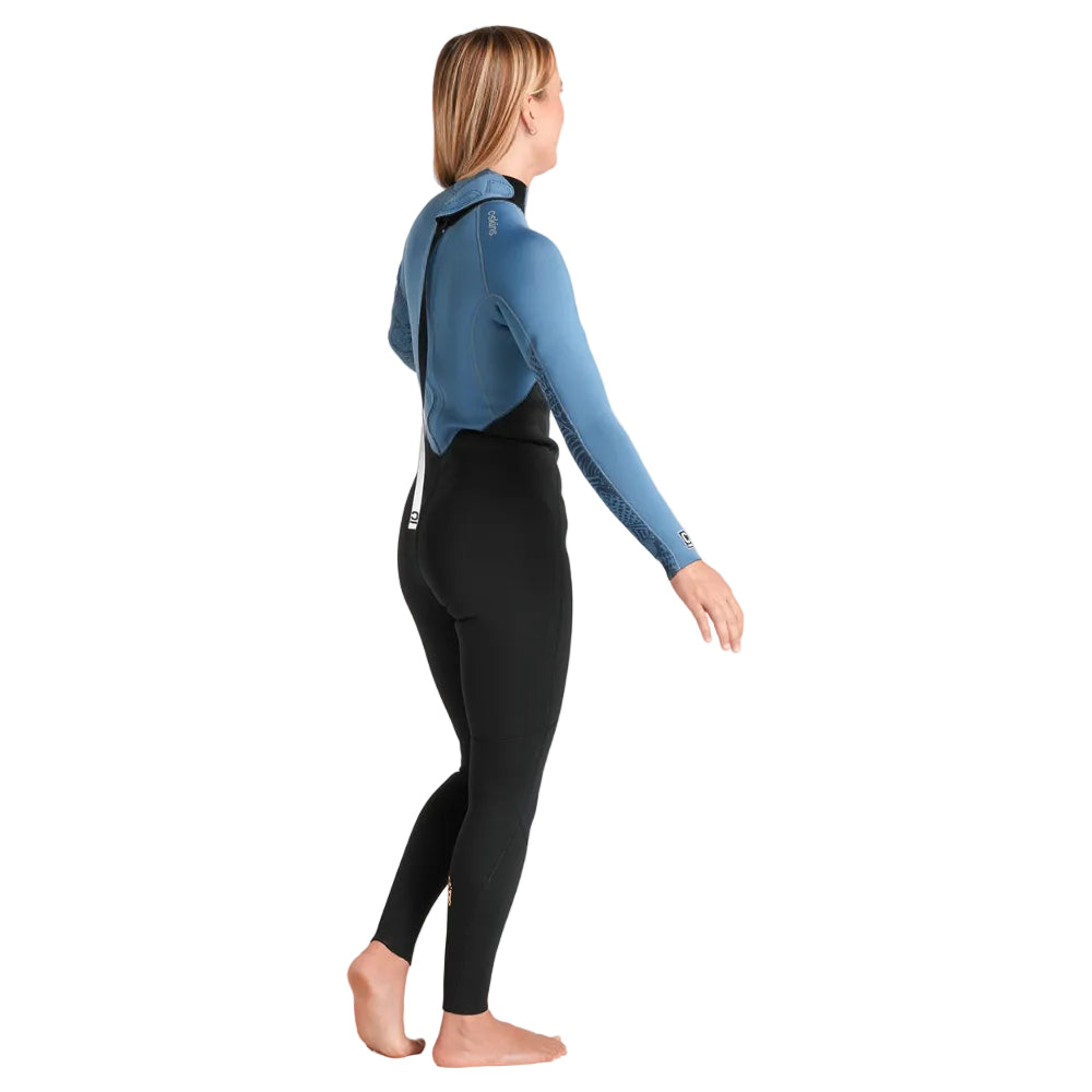 Combinaison C-Skins NuWave Surflite 3/2 mm femme GBS à zip dorsal 2026 - Black/Steel Blue