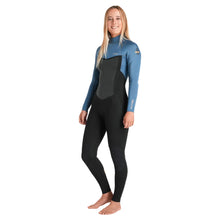 Combinaison C-Skins NuWave Surflite 3/2 mm femme GBS à zip dorsal 2026 - Black/Steel Blue