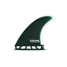 Futures TP1 Fibreglass Large Fins - White/Forest Green