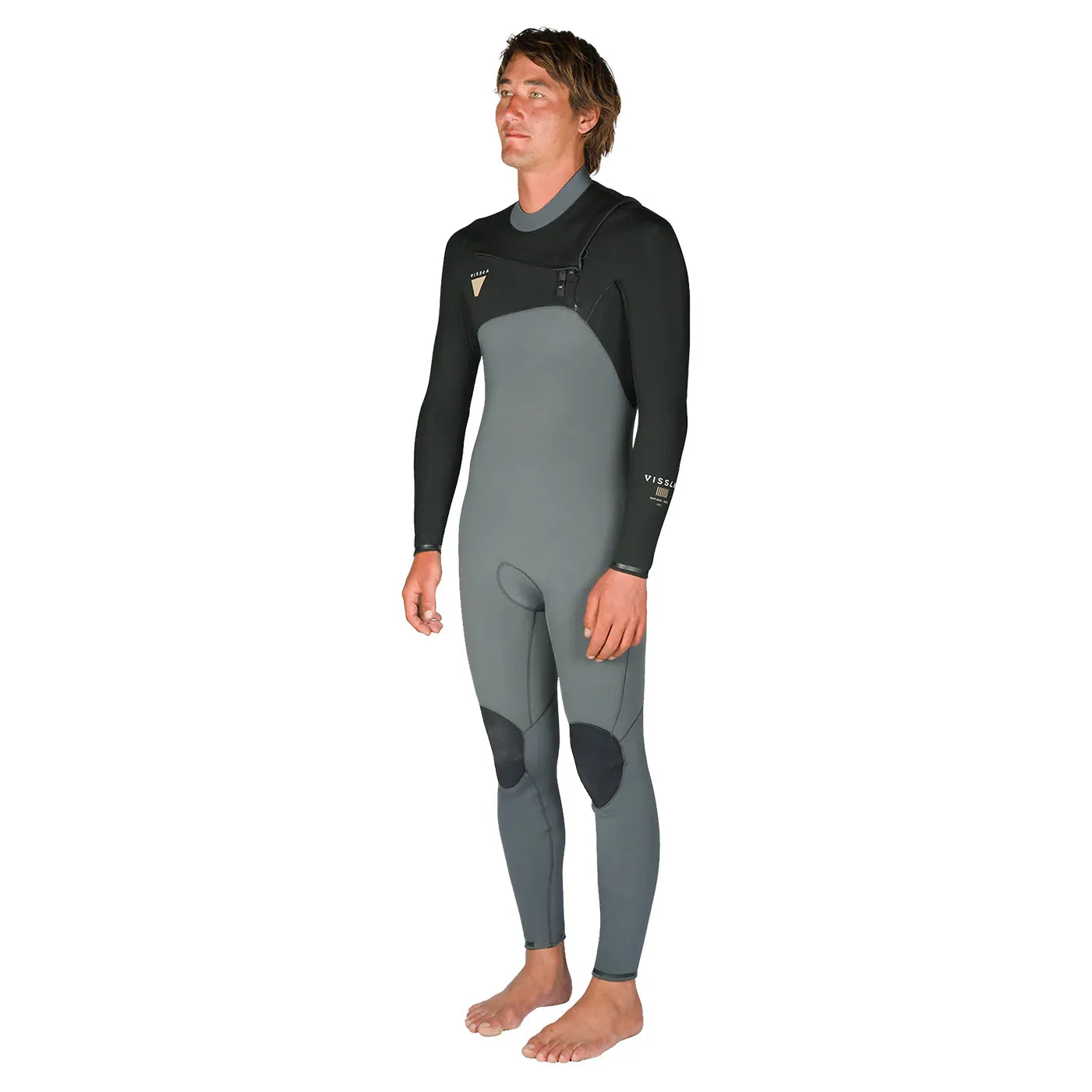 Vissla Natural Seas 4/3 Chest Zip Wetsuit - Coal - Buy online today