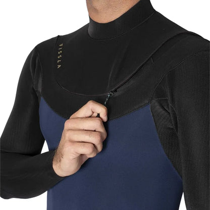 Vissla New Seas 2/2 Long Sleeved Spring U-Zip Wetsuit - Midnight - Buy online today