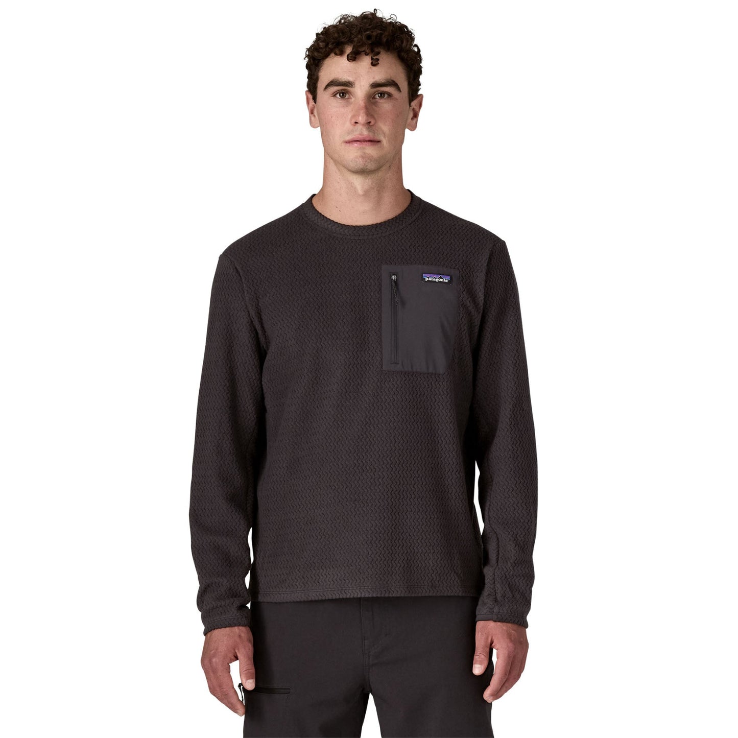 Patagonia Mens R1 Air Crew Jumper - Black