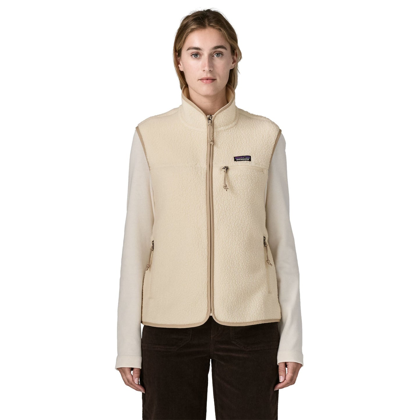 Patagonia Womens Retro Pile Vest - Natural