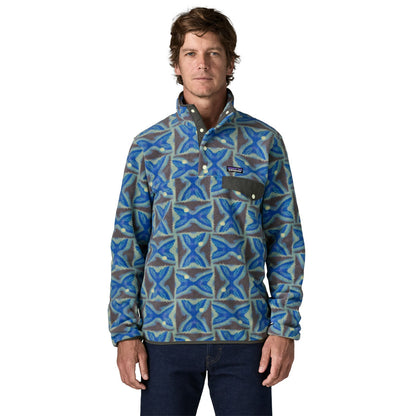 Patagonia Mens Lightweight Synchilla Snap-T Fleece Pullover - Deep Freeze: Forge Grey