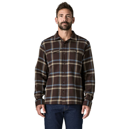 Patagonia Mens Fjord Flannel Shirt - Crossing: Den Brown