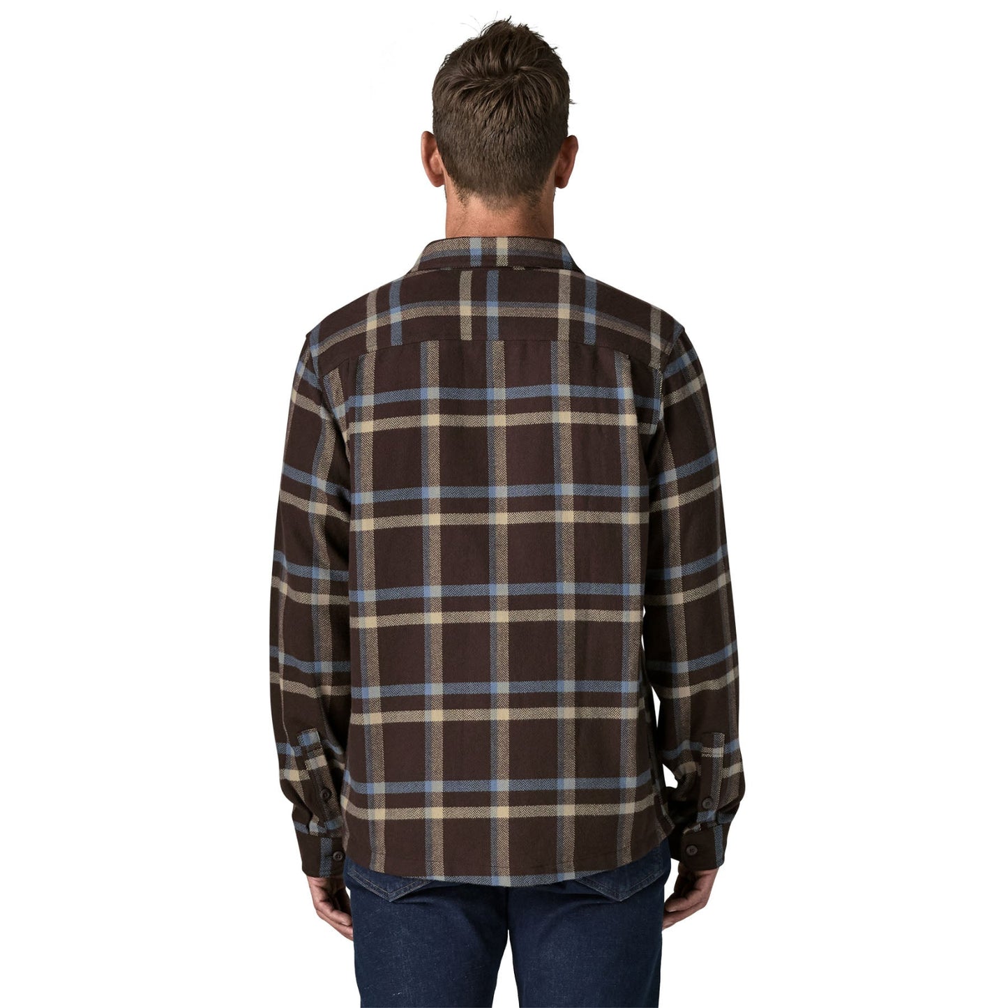 Patagonia Mens Fjord Flannel Shirt - Crossing: Den Brown