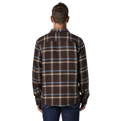 Patagonia Mens Fjord Flannel Shirt - Crossing: Den Brown