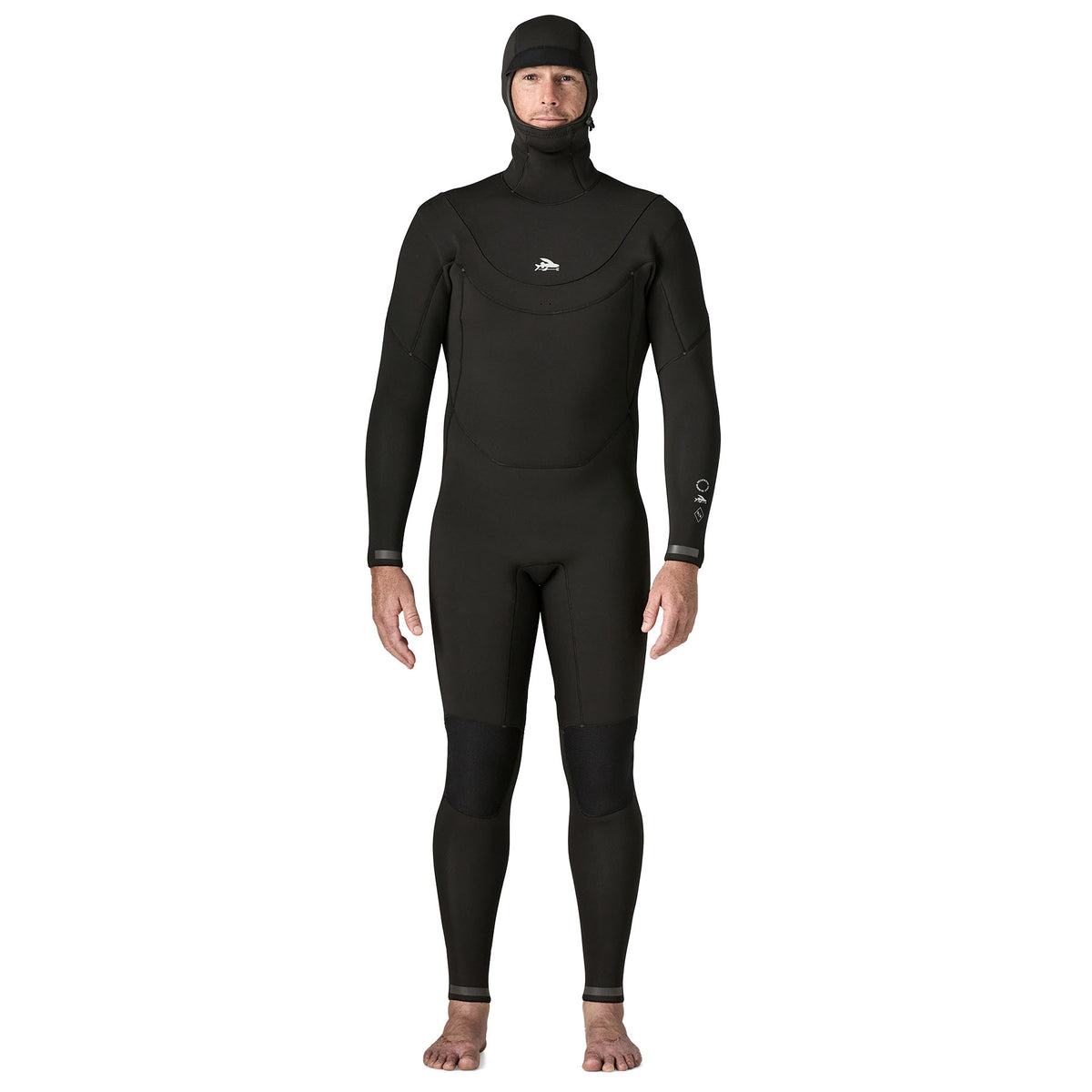 Patagonia Men's Regulator 5/4mm Hooded Winter Wetsuit in Black