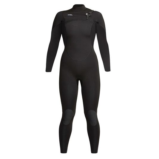 Xcel Comp 4/3mm Chest Zip Womens Wetsuit - Black